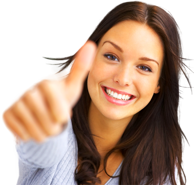 Photo: Happy smiling female.